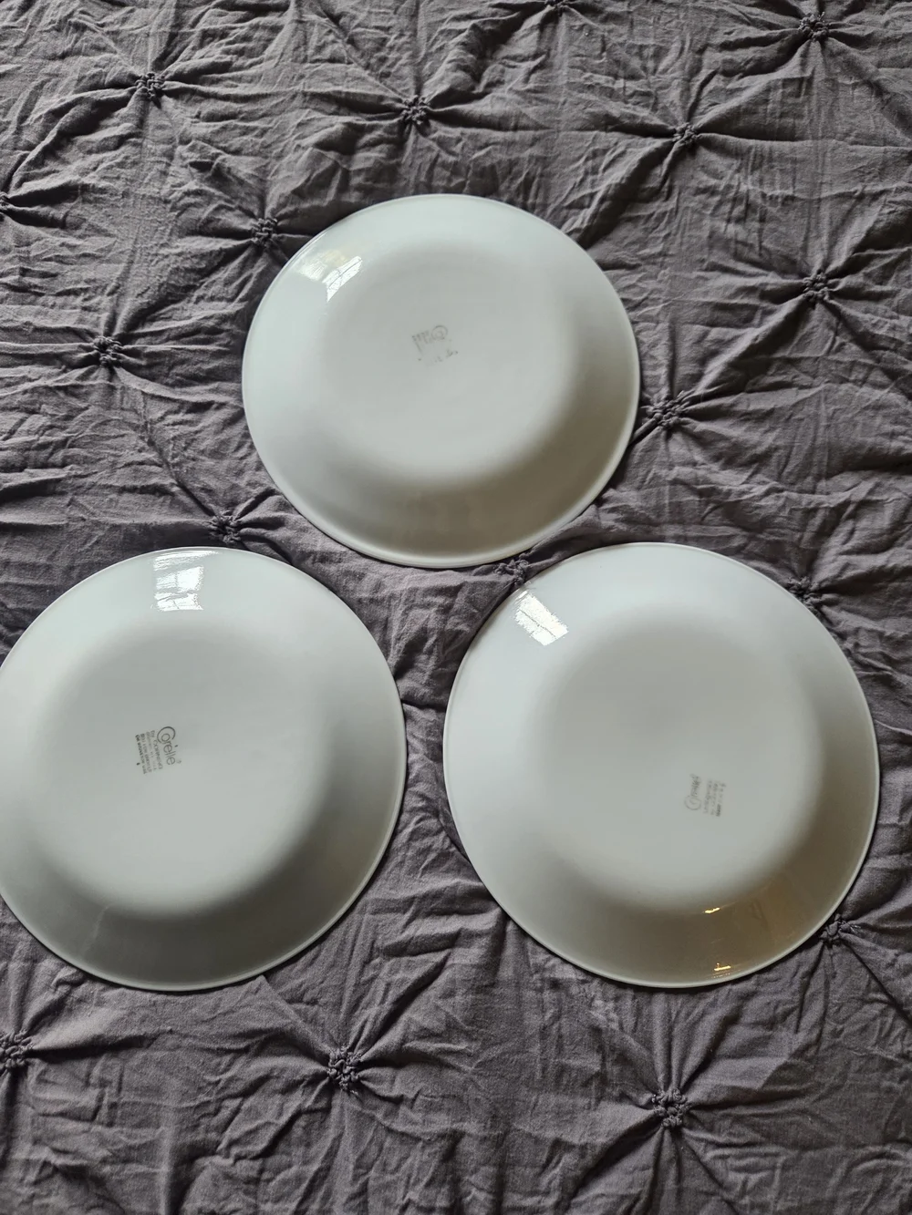 Vintage Corelle Set of 3 Butterfly Gold 6 3/4